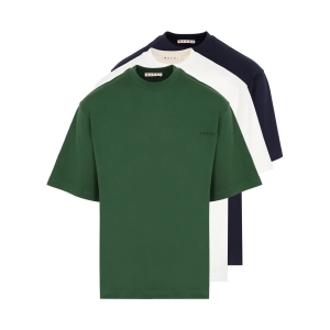 Marni Logo Embroidered Set Of Three T-Shirt