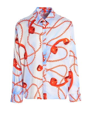 Martine Rose Telephone-Printed Buttoned Shirt