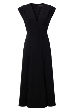 Matte Viscose Crepe Dress