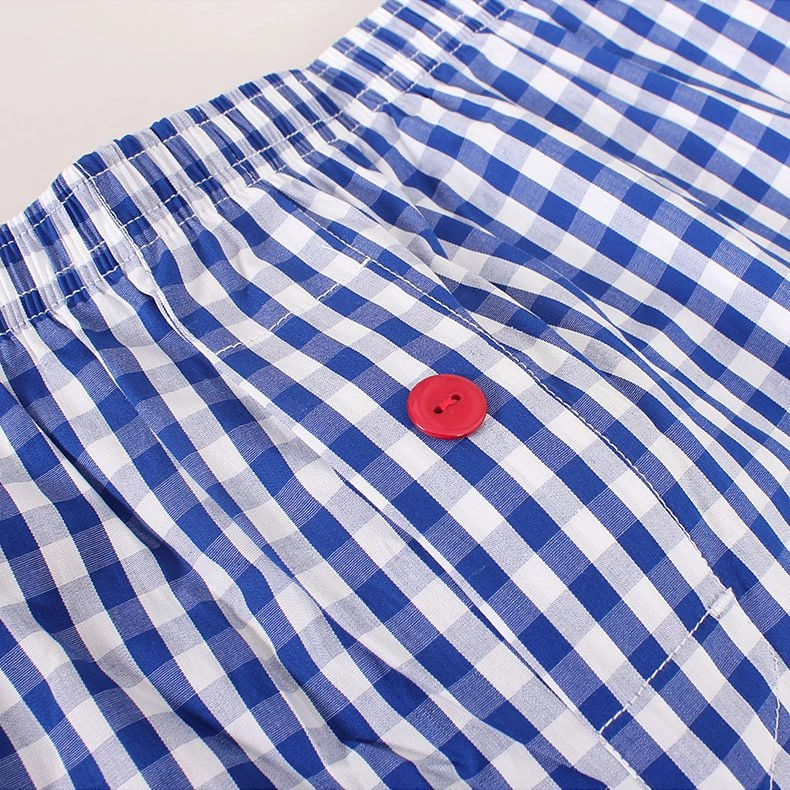 Men Cotton Cloth Flat Corners Plus Size Four Corners Home Short Sleep