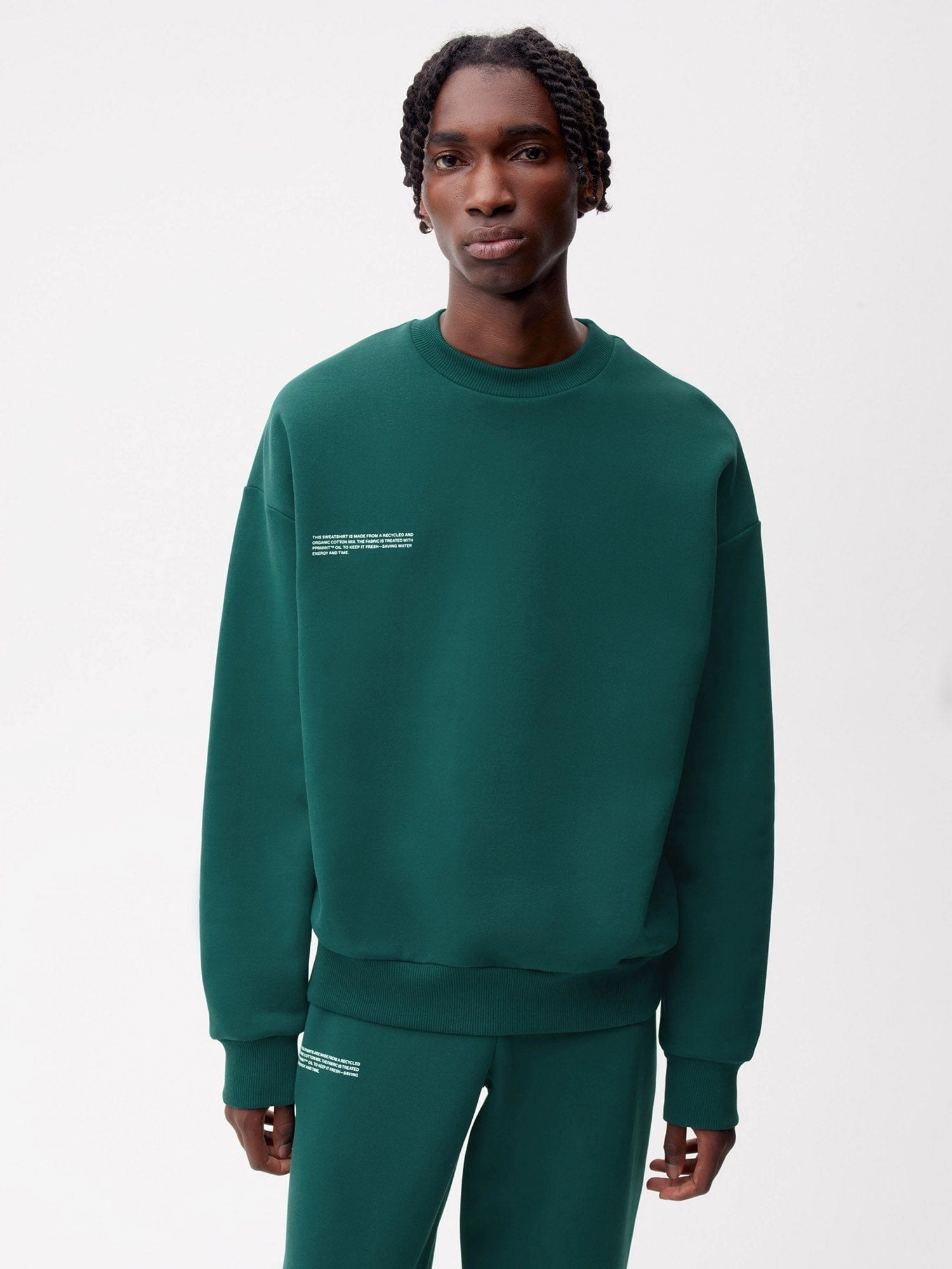 Mens 365 Heavyweight Sweatshirt—foliage green