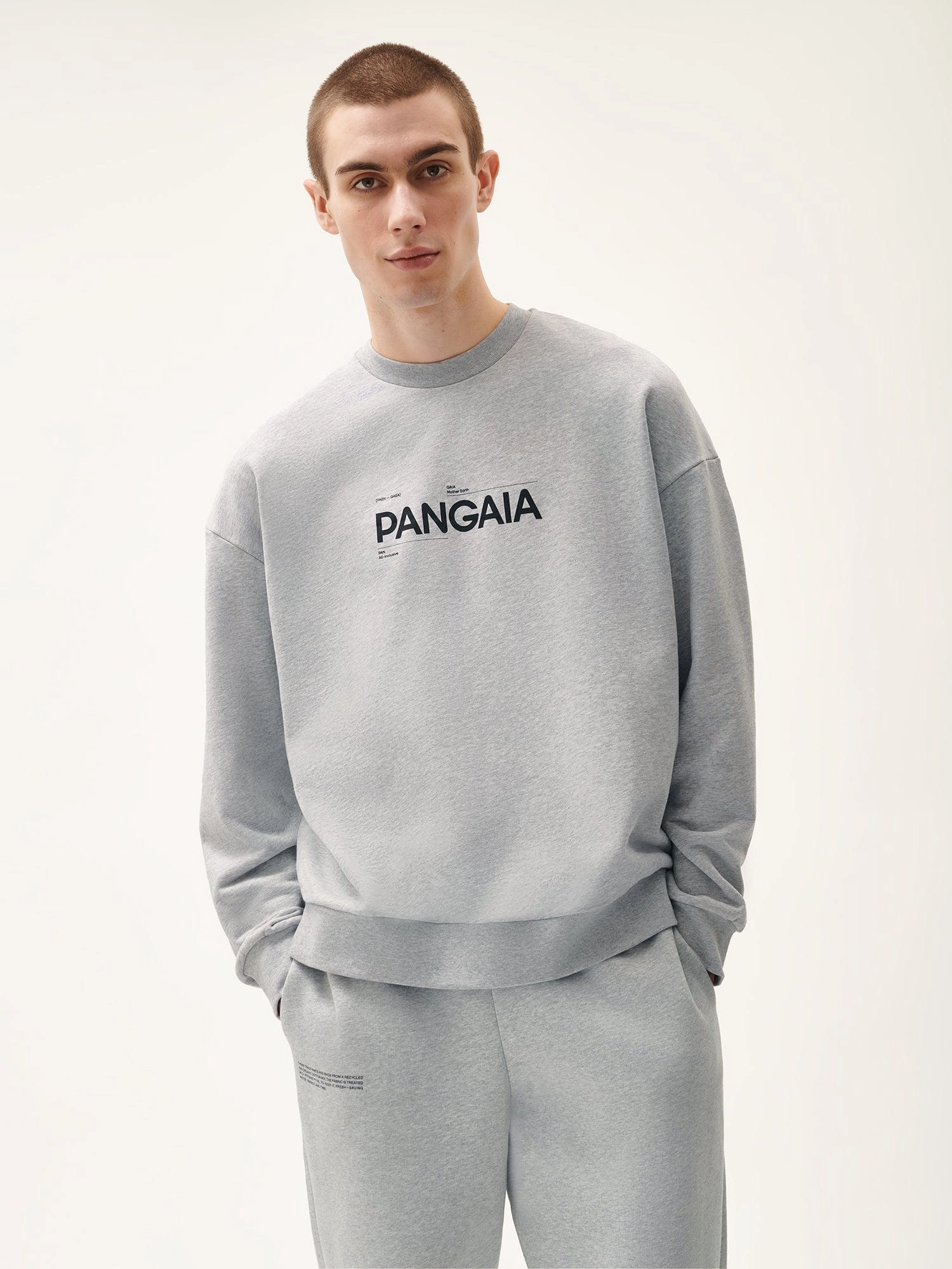 Mens 365 Midweight Definition Sweatshirt—grey-marl