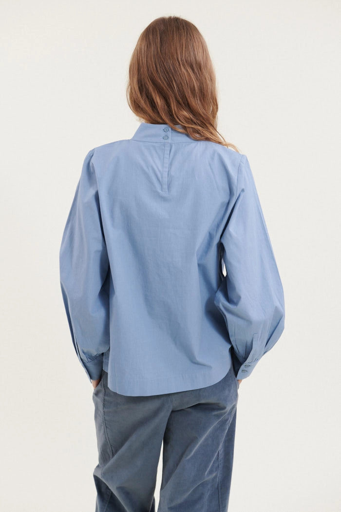 Milly Blouse - Windward blue