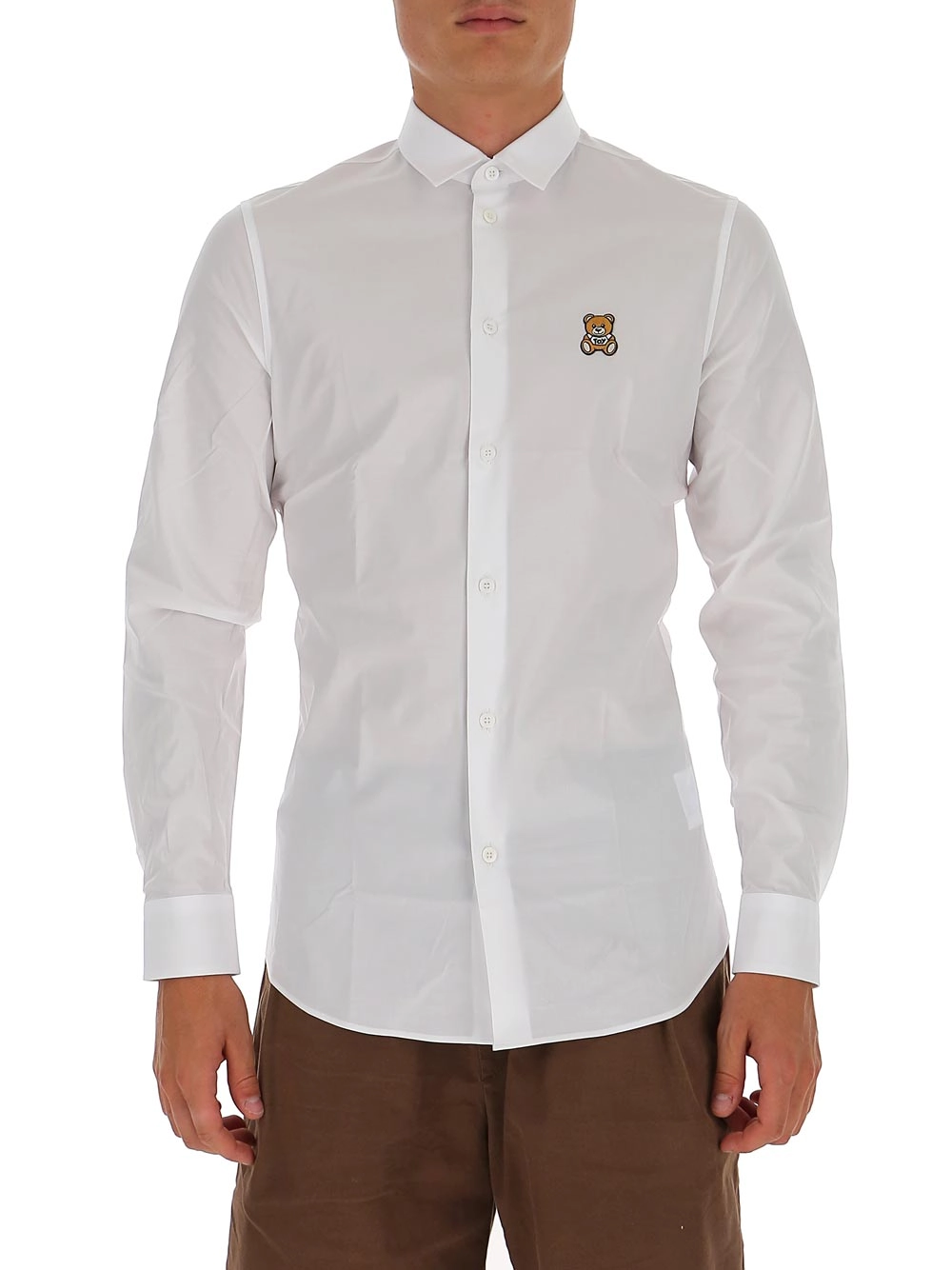 Moschino Teddy Patch Buttoned Shirt