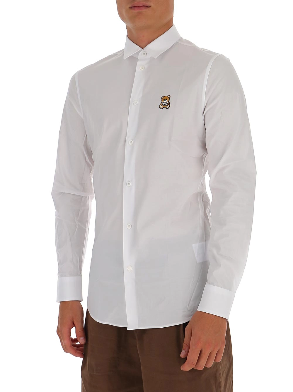 Moschino Teddy Patch Buttoned Shirt