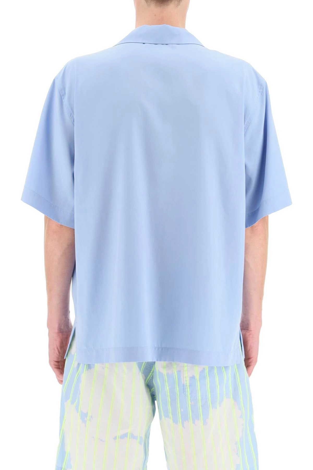 MSGM Logo Embroidered Short Sleeved Shirt