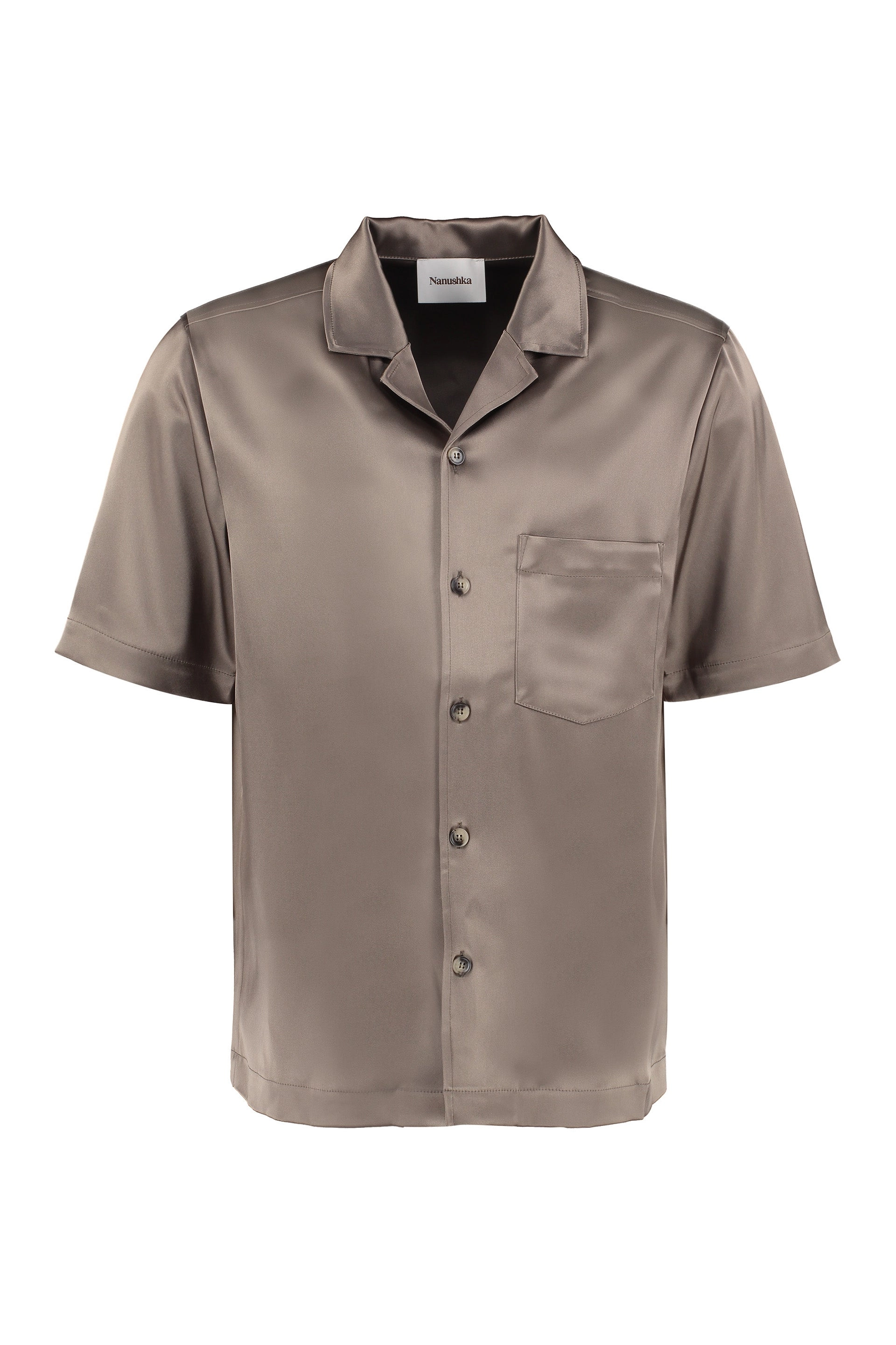 Nanushka Buttoned Satin Shirt