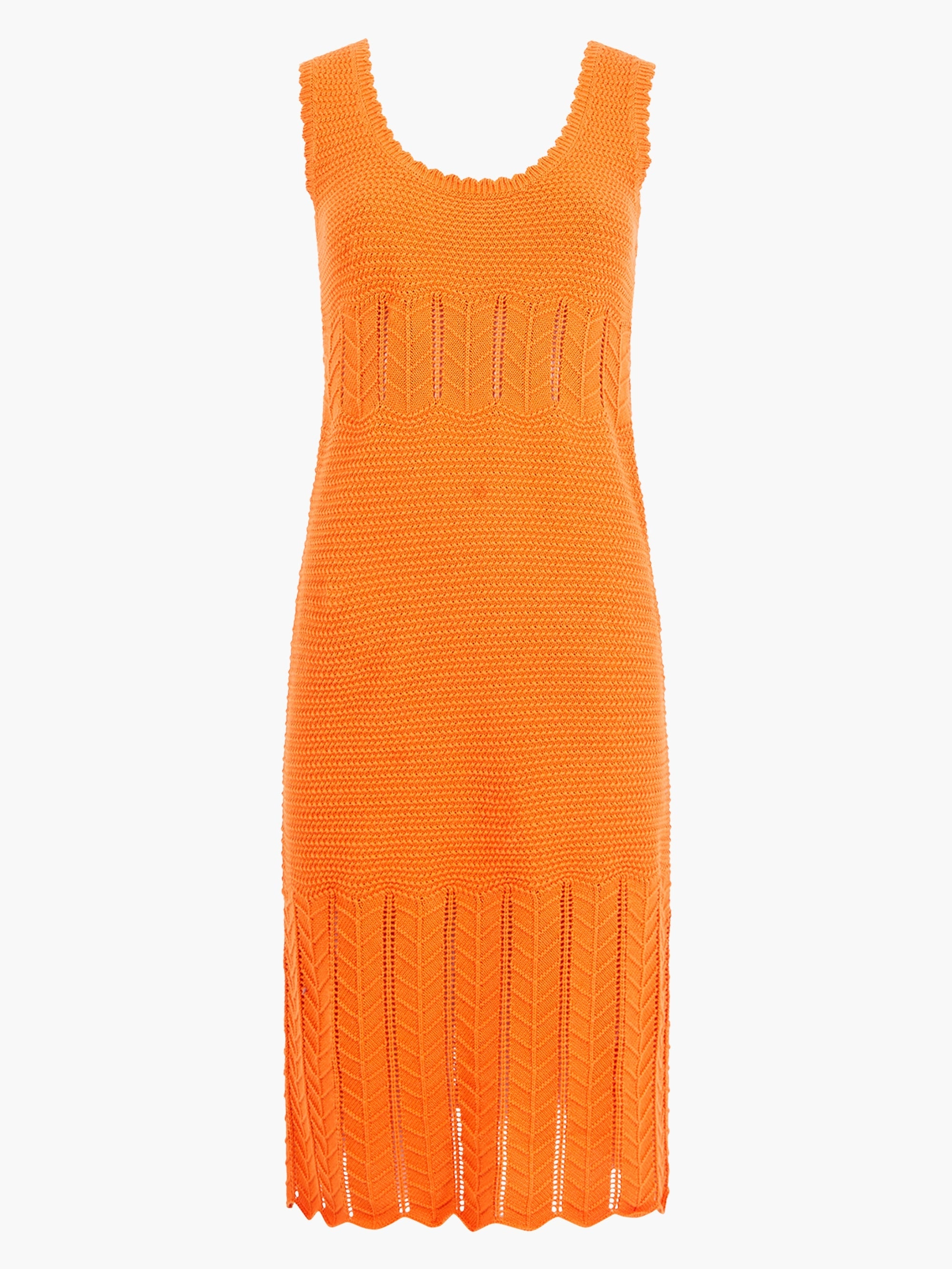 Nellis Cotton Crochet Scallop Dress