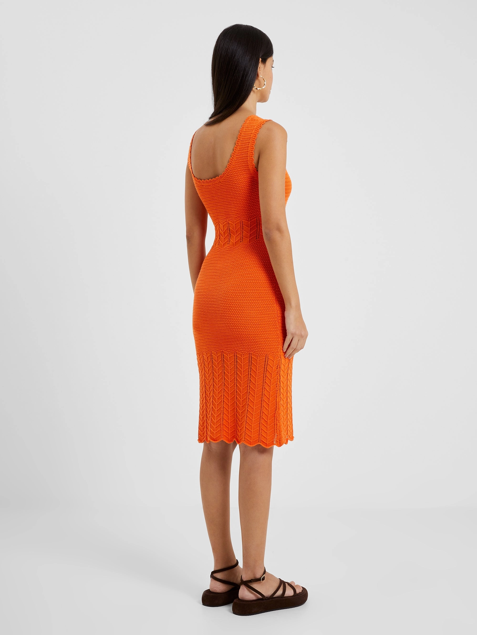 Nellis Cotton Crochet Scallop Dress