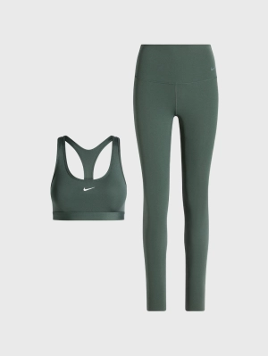 NIKE VINTAGE GREEN BRA AND LEGGING SET