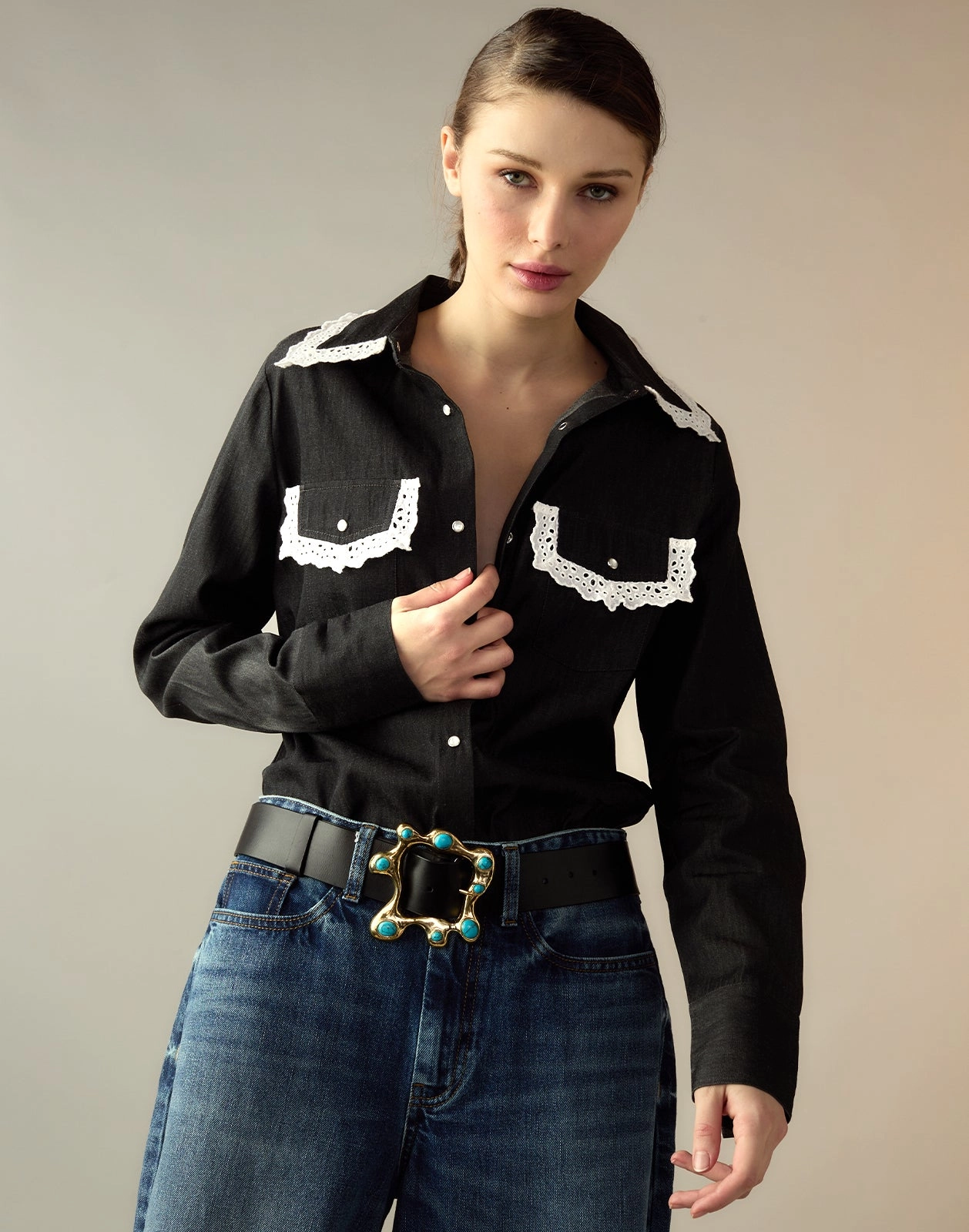 Not My First Rodeo Denim Shirt