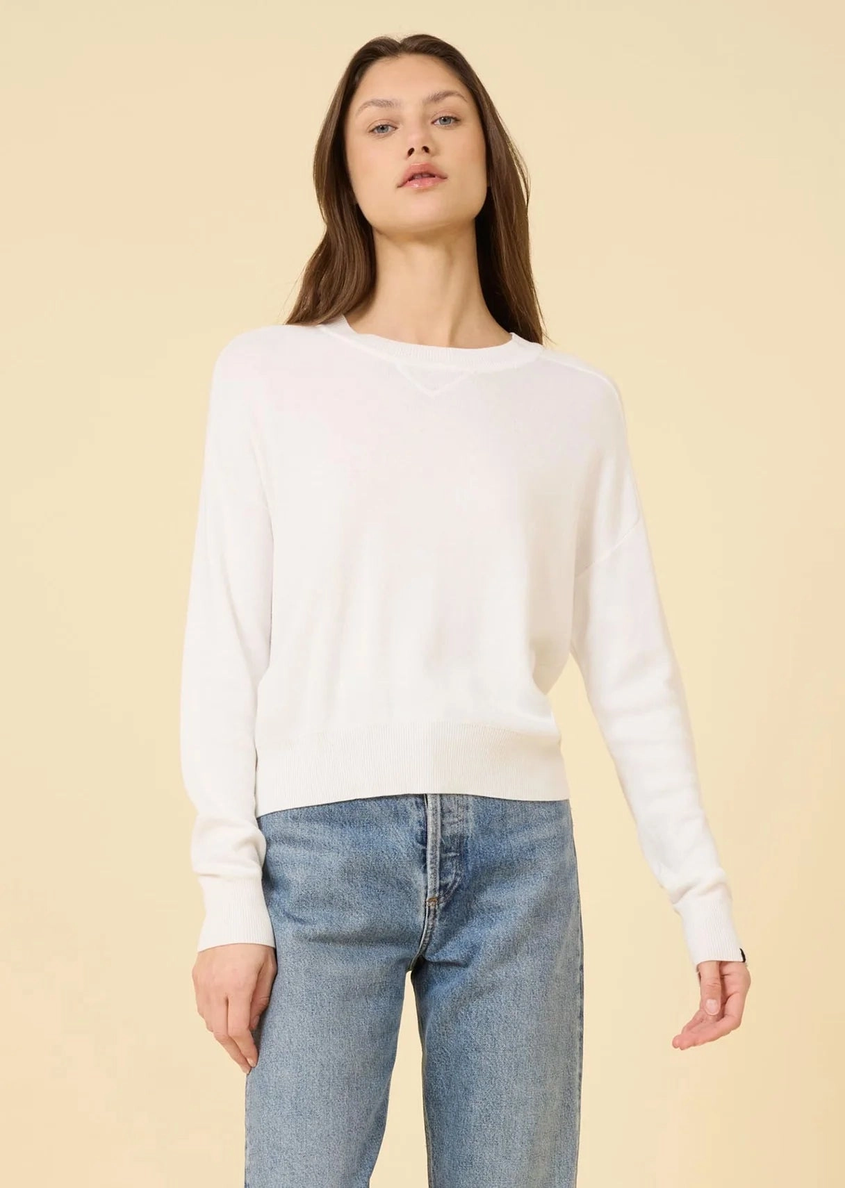 One Grey Day - White Warwick Pullover
