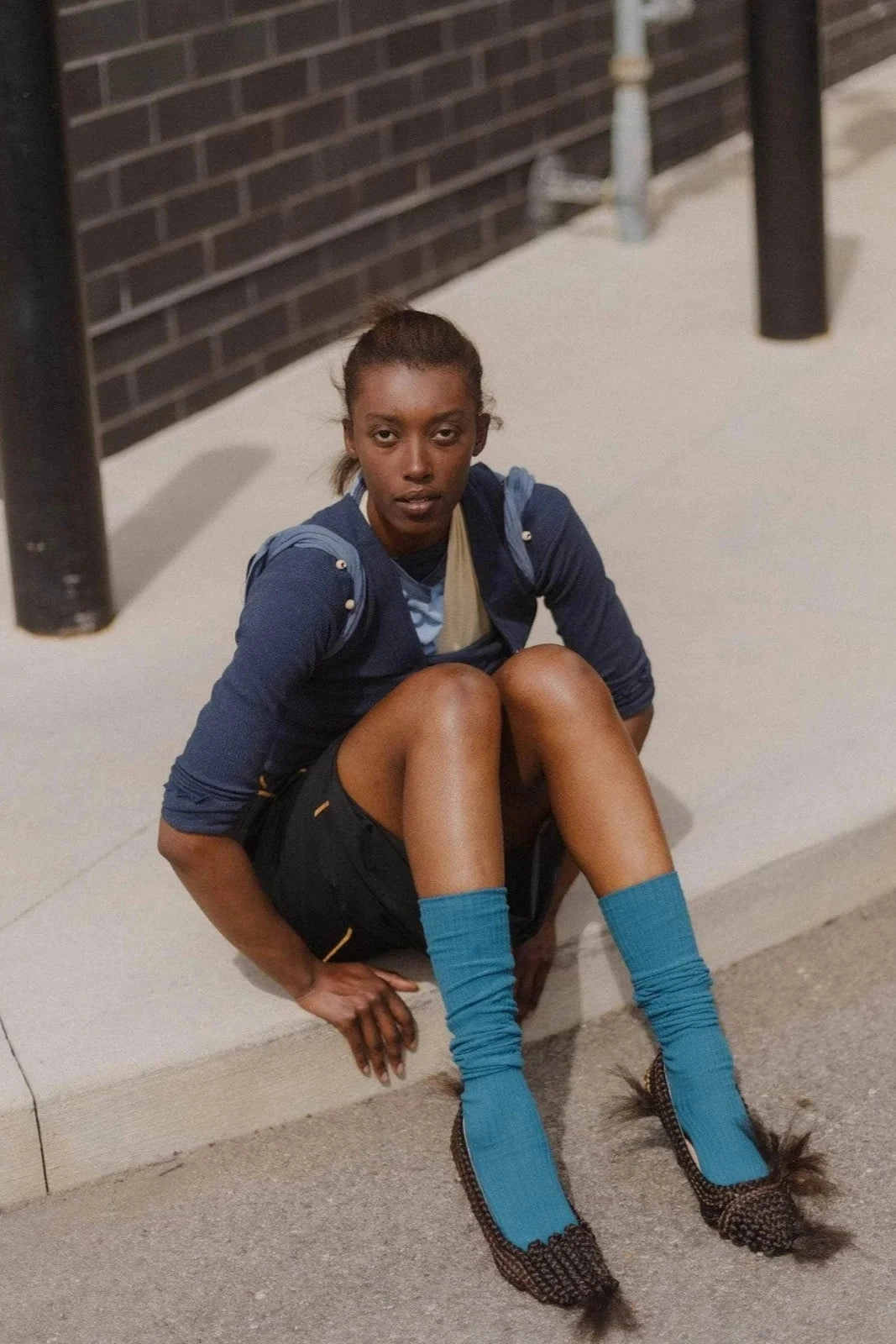 Over Knee Socks - Rock Green