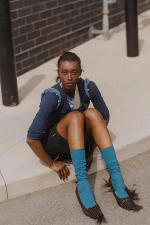 Over Knee Socks - Rock Green