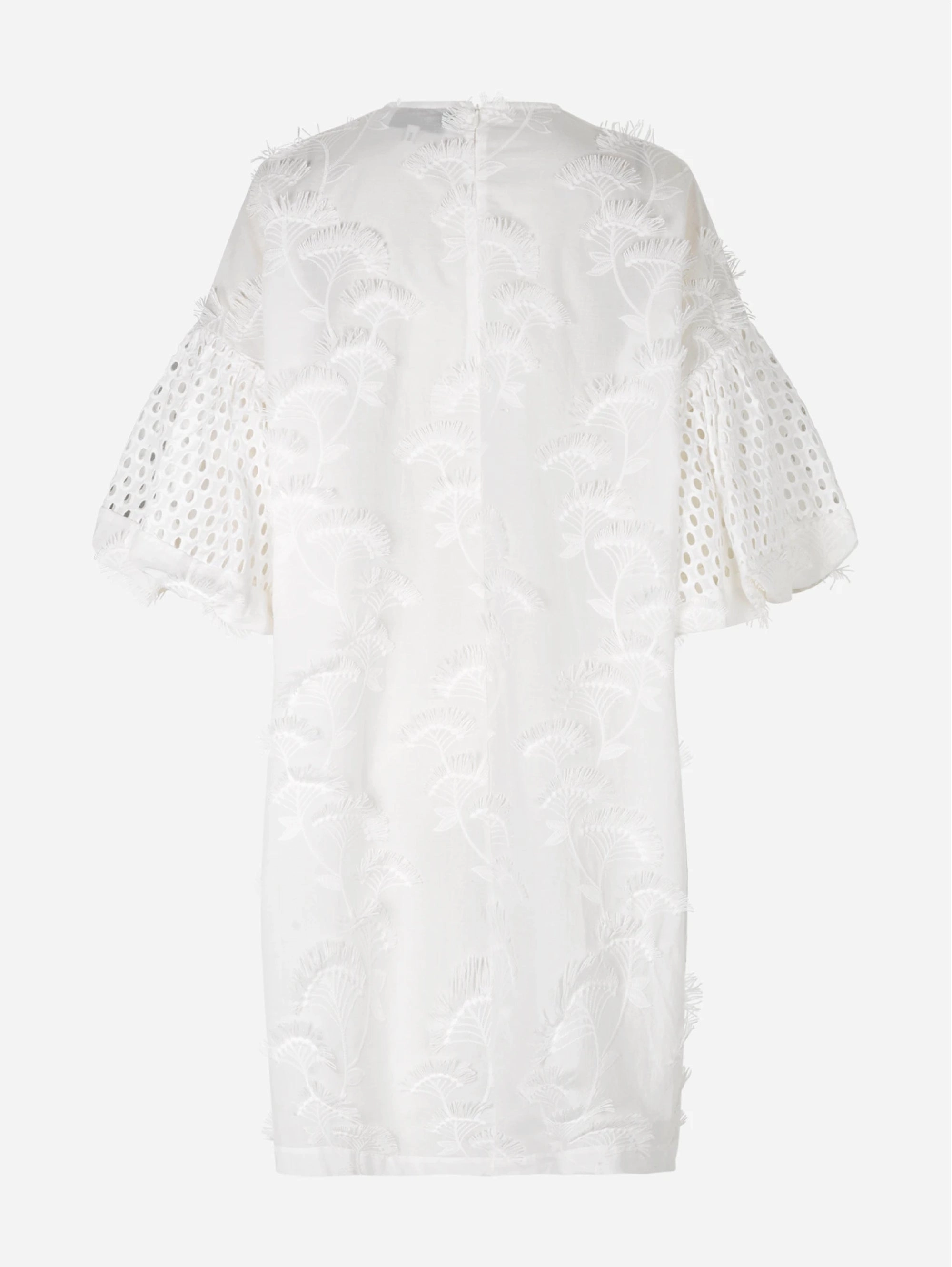 Oversize Dress in White Cotton