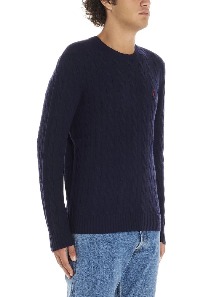 Polo Ralph Lauren Signature Logo Embroidered Cable Knit Jumper