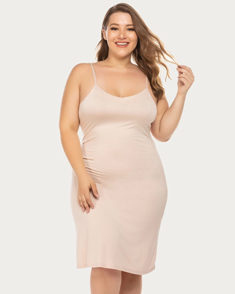 Print Full Slips Chemise Dress