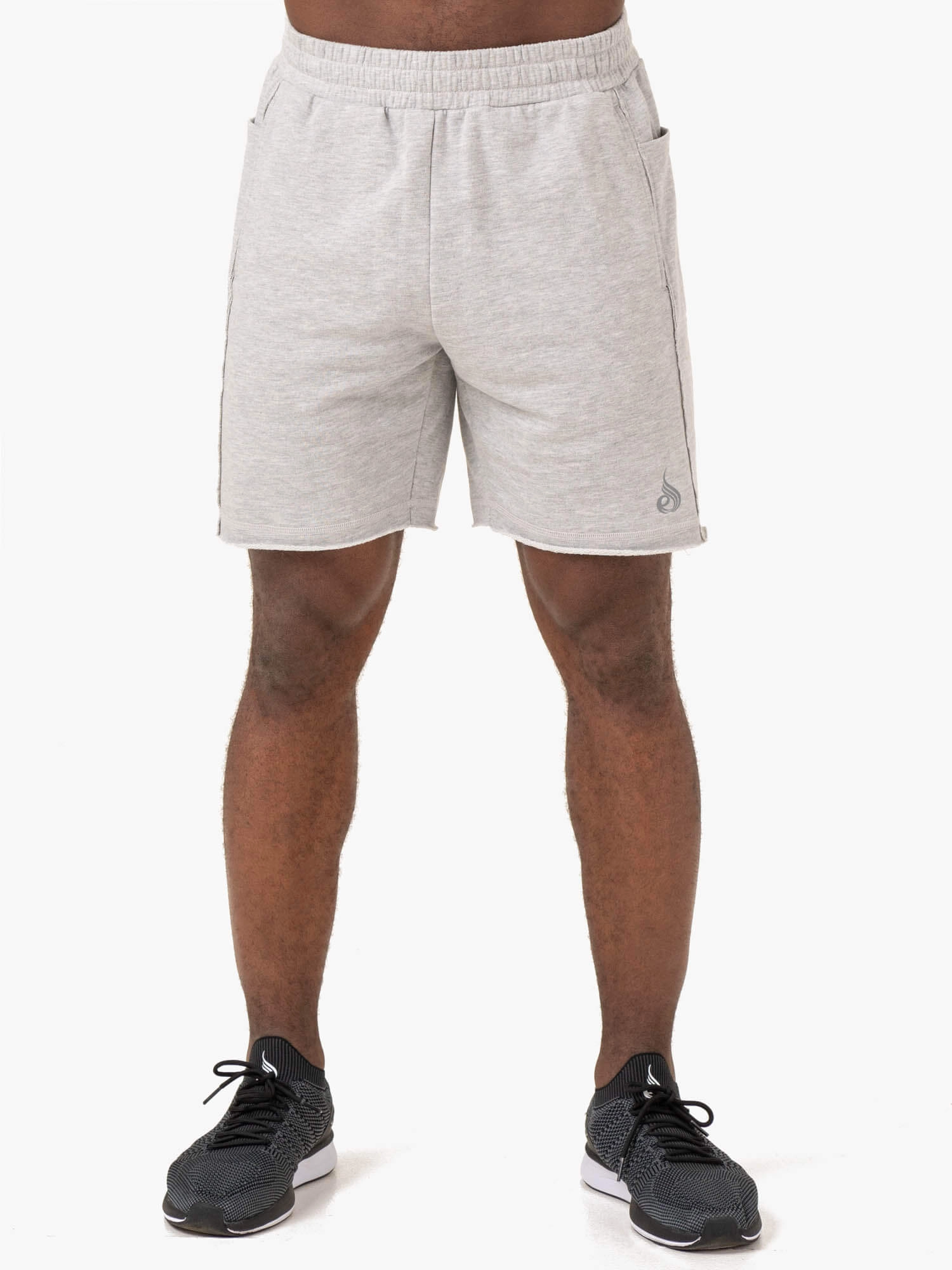 Pursuit Track Shorts - Light Grey Marl