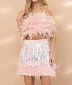 "rumor Has It" Skirt In Pink