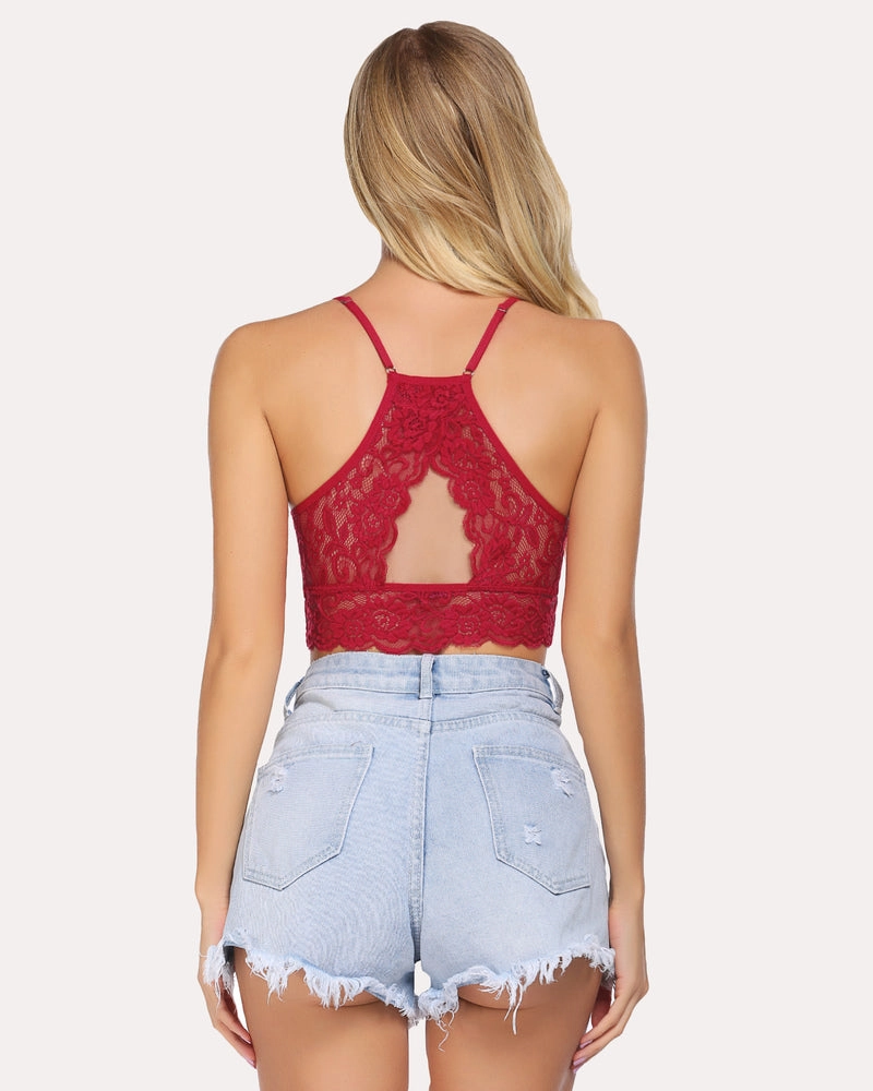 Racerback Bra Double-Layered Crop Top