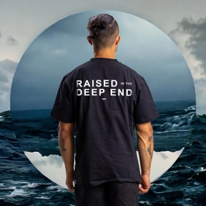 Raised Tee Unisex BLACK