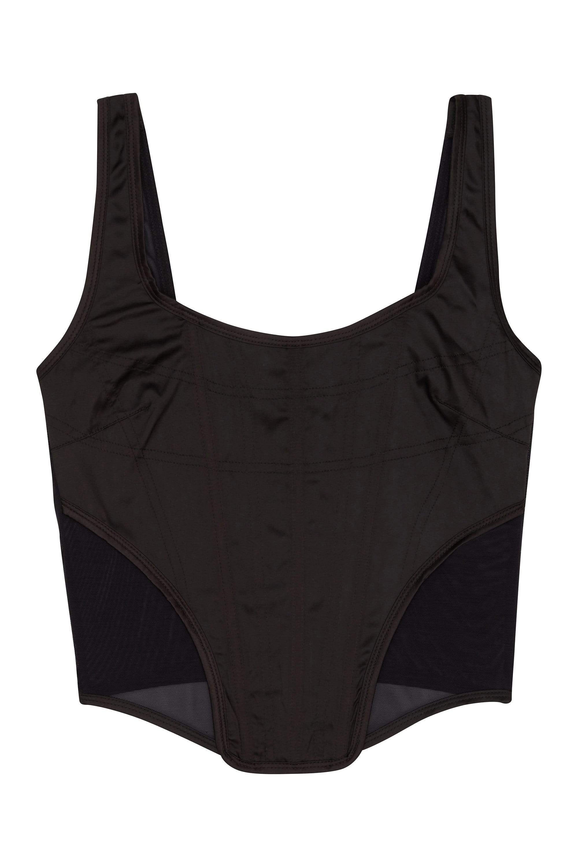 Regalia Bobbi Panelled Basque Black