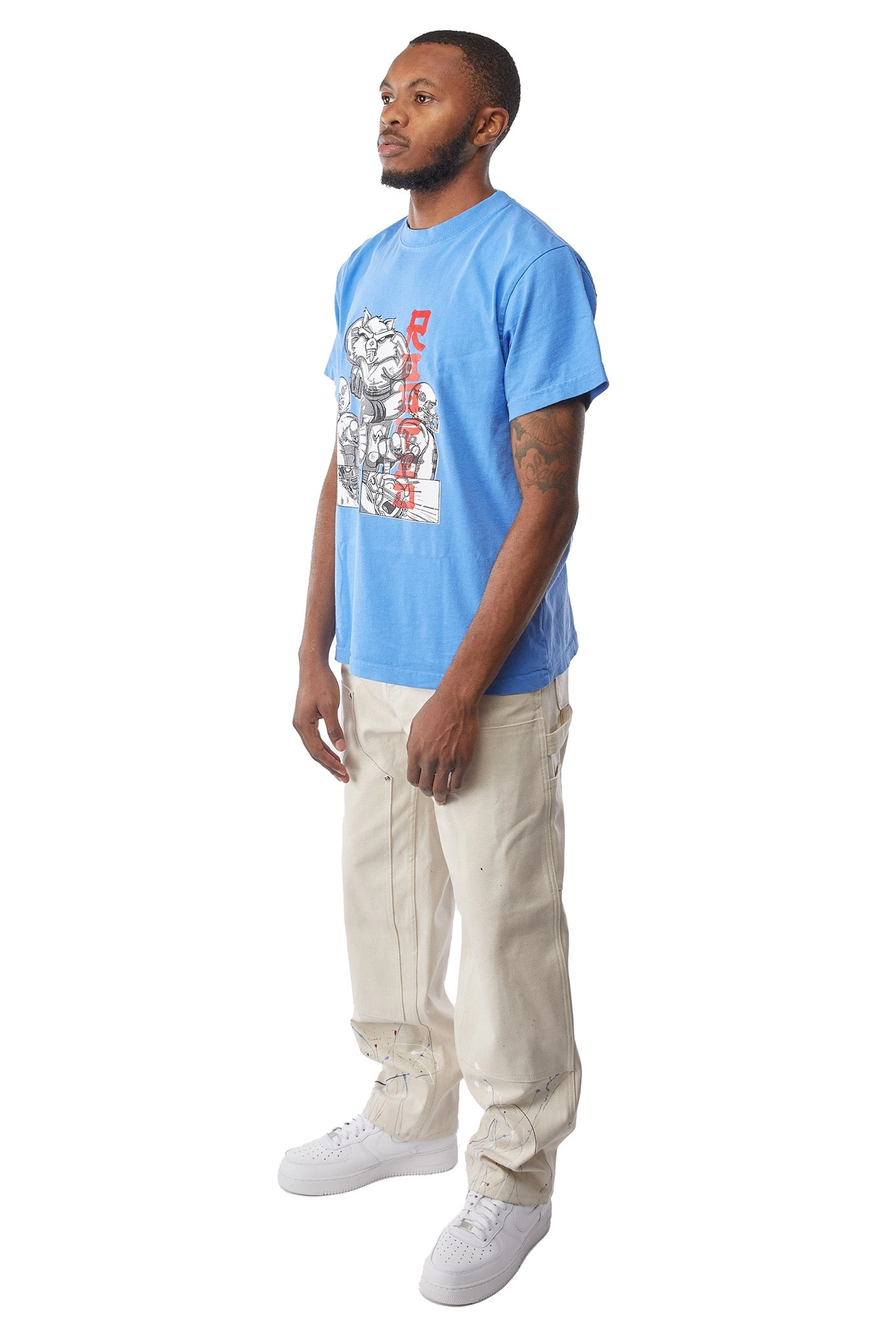 ROOTED x Titans Anime Tee 'Light Blue'