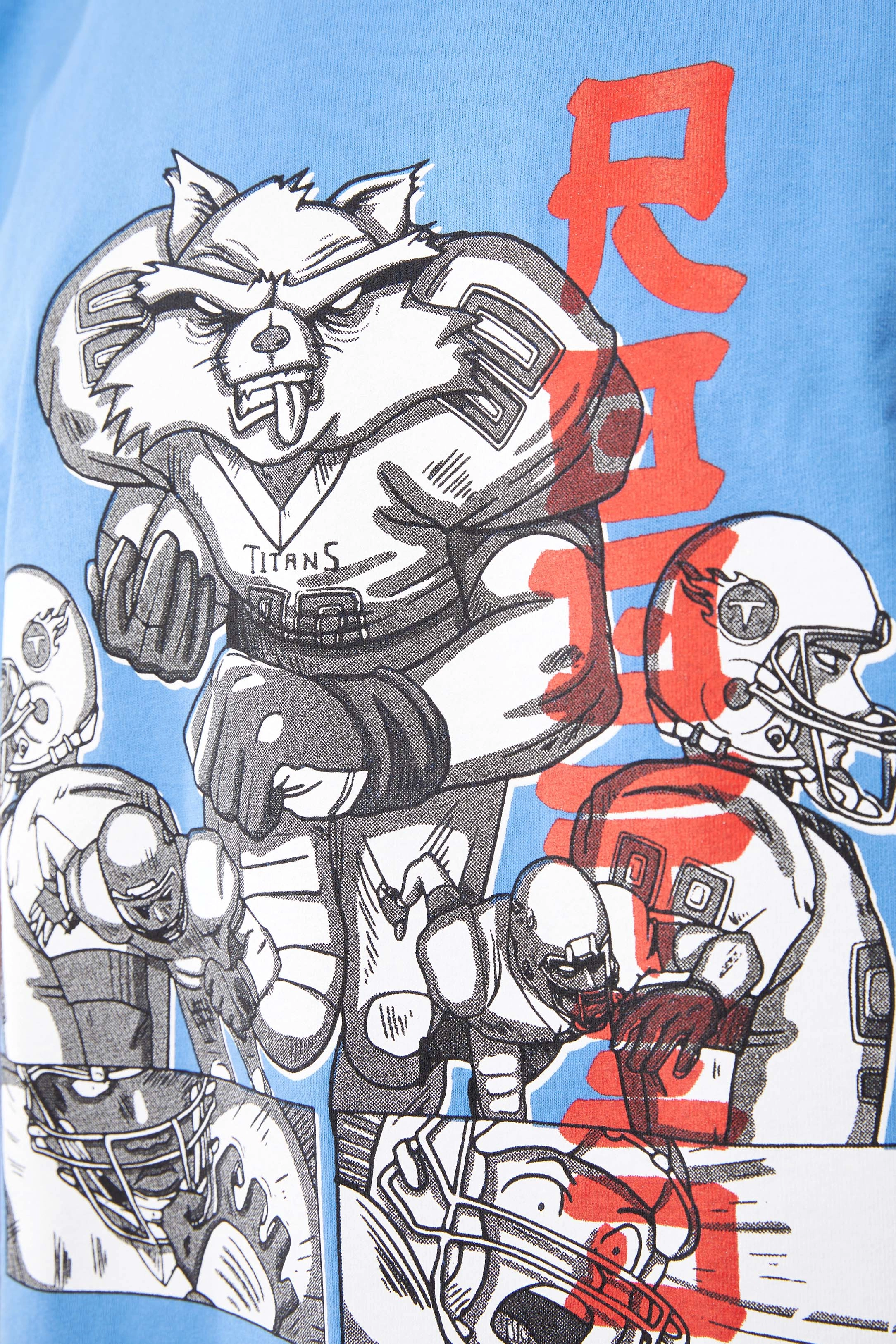ROOTED x Titans Anime Tee 'Light Blue'