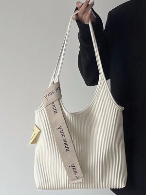 Ruched Design Shoulder Bag