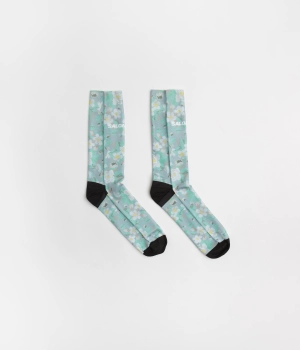 Salomon Cottage Core Crew Socks - Desert Sage / Green Ash / Vanilla Ice
