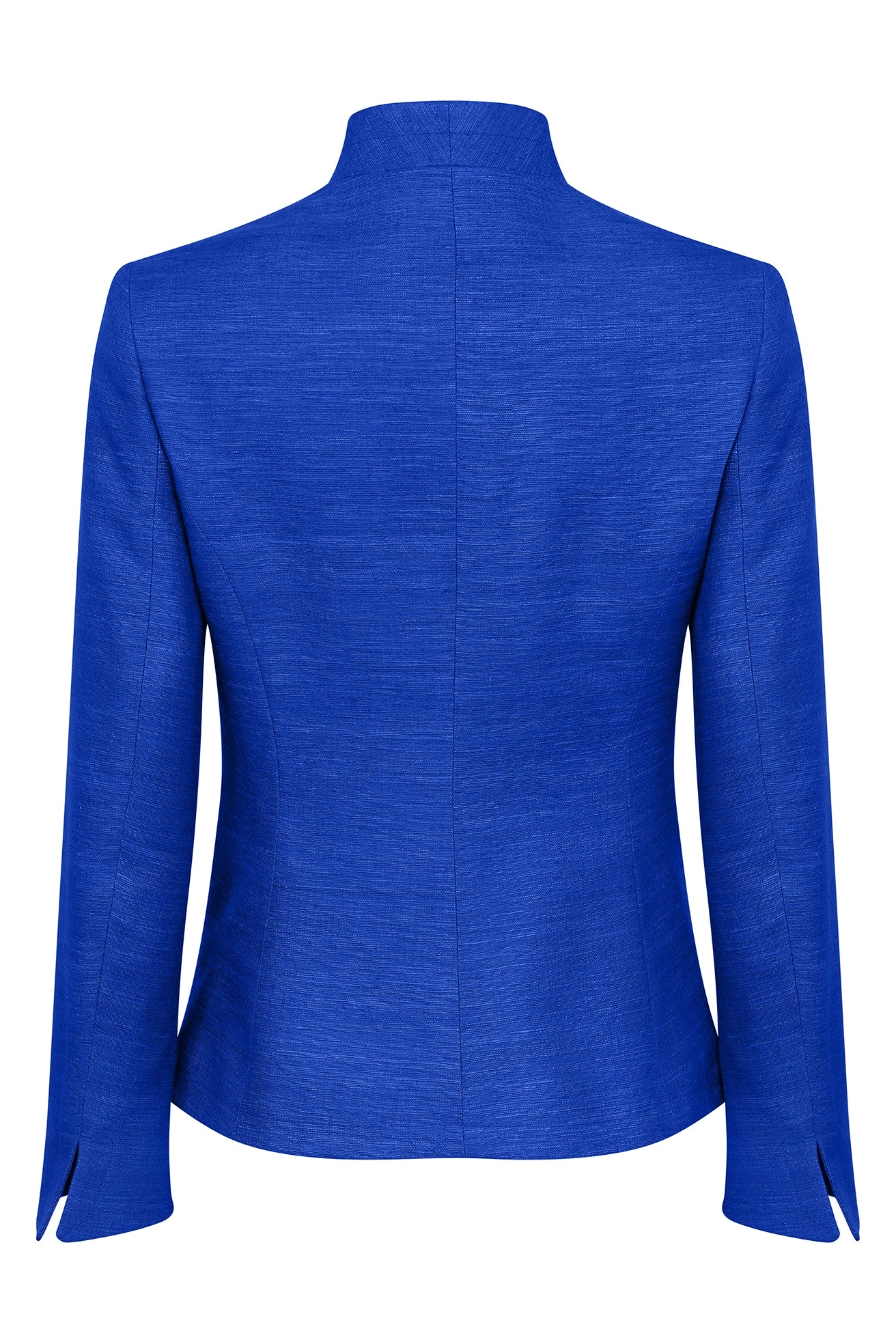 Sapphire Plain Raw Silk Jacket - Diana