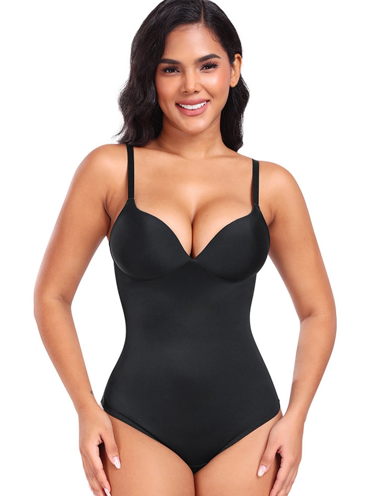 Seamless Tummy Control Push-Up Thong Bodysuit Shapewear
