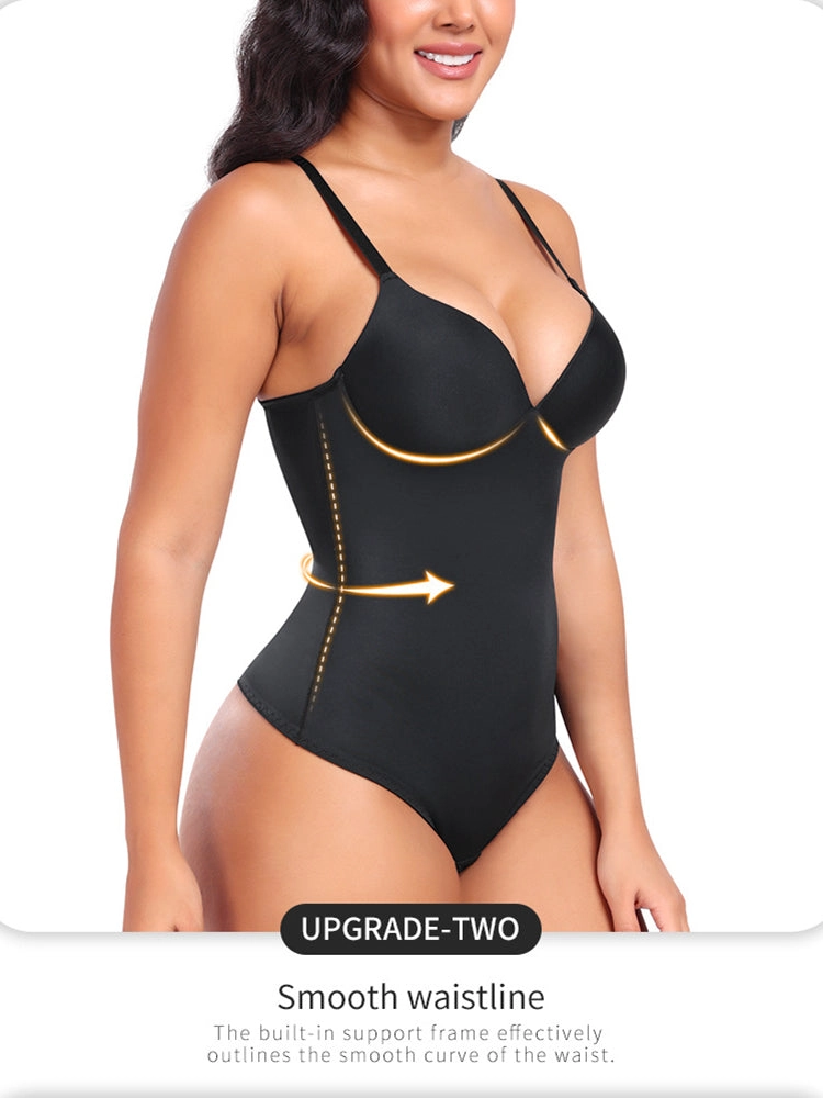 Seamless Tummy Control Push-Up Thong Bodysuit Shapewear
