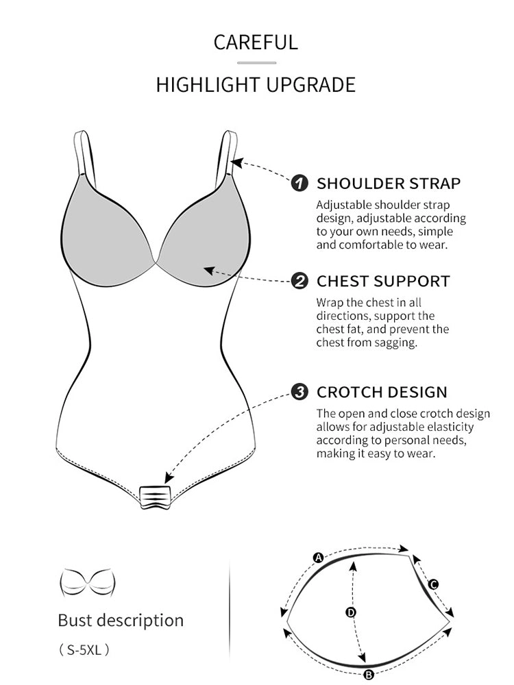 Seamless Tummy Control Push-Up Thong Bodysuit Shapewear