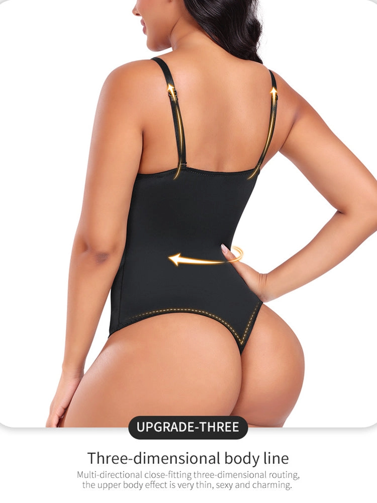 Seamless Tummy Control Push-Up Thong Bodysuit Shapewear
