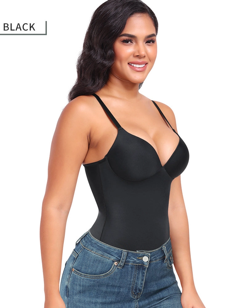Seamless Tummy Control Push-Up Thong Bodysuit Shapewear