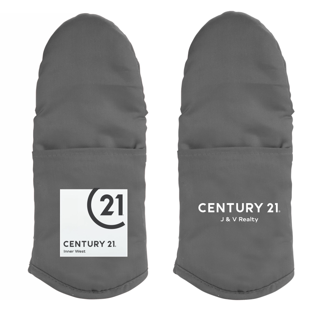 Silicone Grip Cotton Mitt with Your DBA Logo