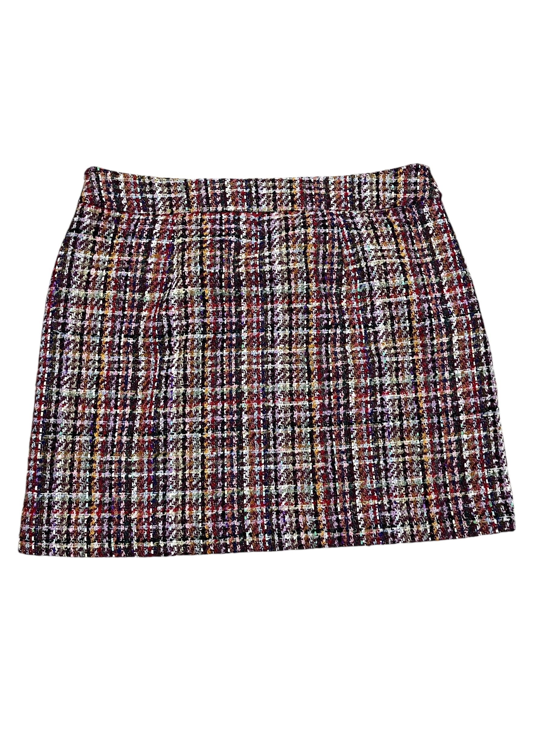 Skirt Mini & Short By Loft In Plaid Pattern, Size:Xlp