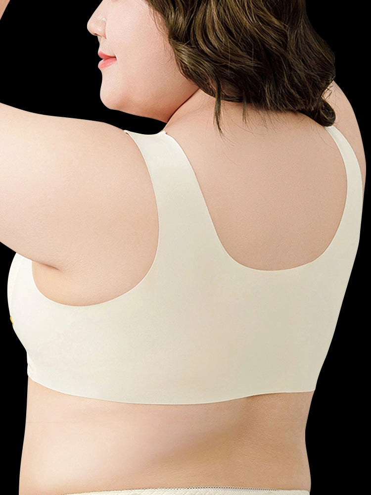 Soft Seamless Wirefree Molded Cup Lace Bra
