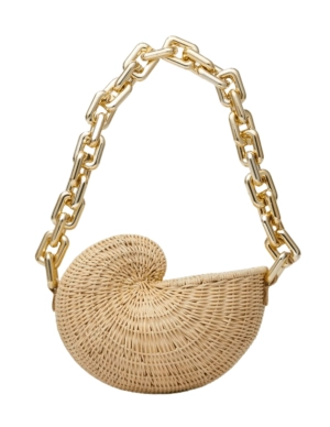 St. Barths La Robe Conch Rattan Handbag
