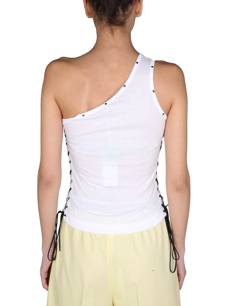 Stella McCartney Rock Royalty One-Shoulder T-Shirt