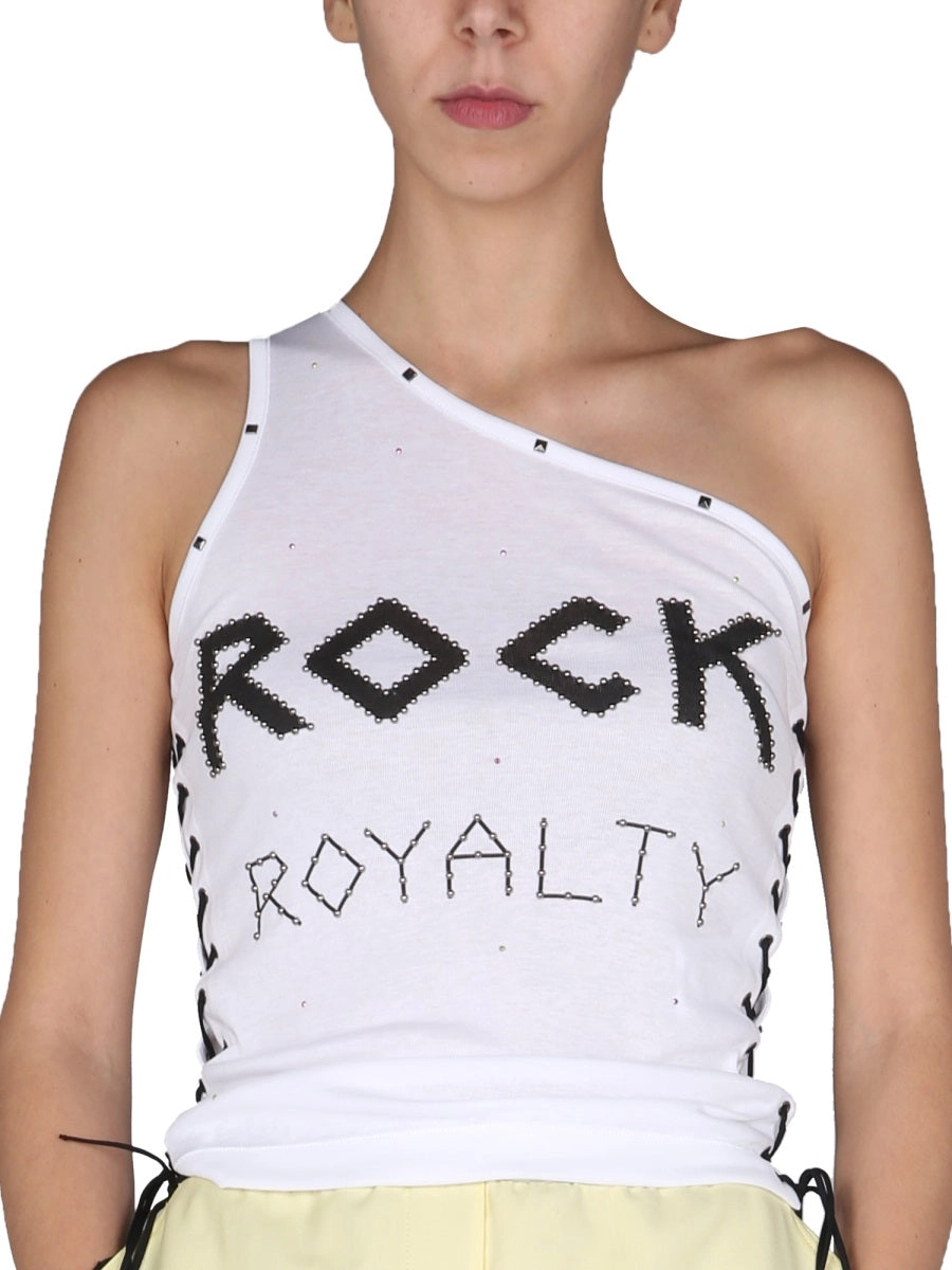 Stella McCartney Rock Royalty One-Shoulder T-Shirt