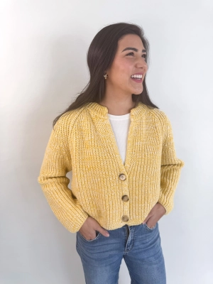 Sunroof Half Buttoned Cardigan