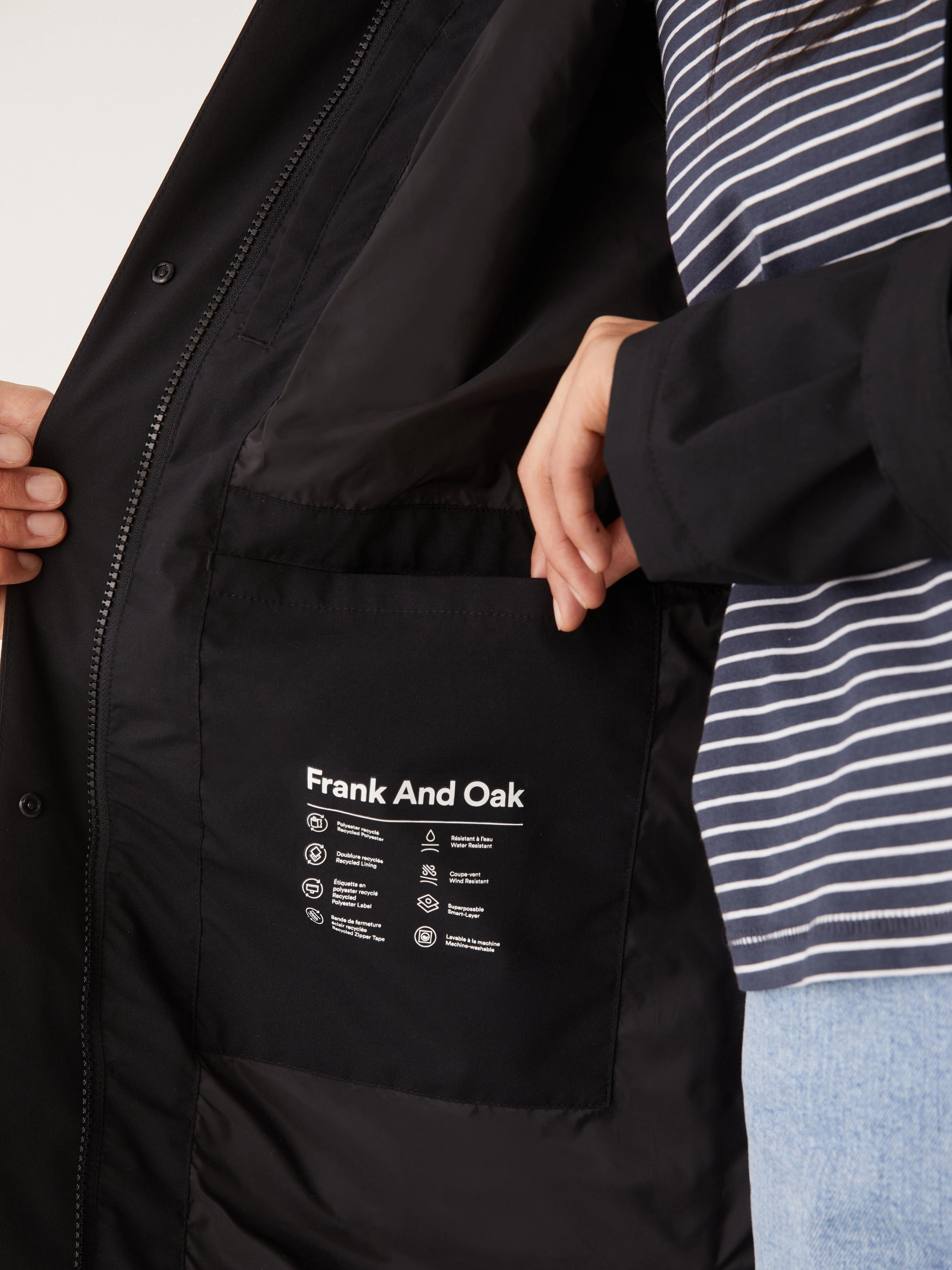 The Stanley Rain Jacket in Black
