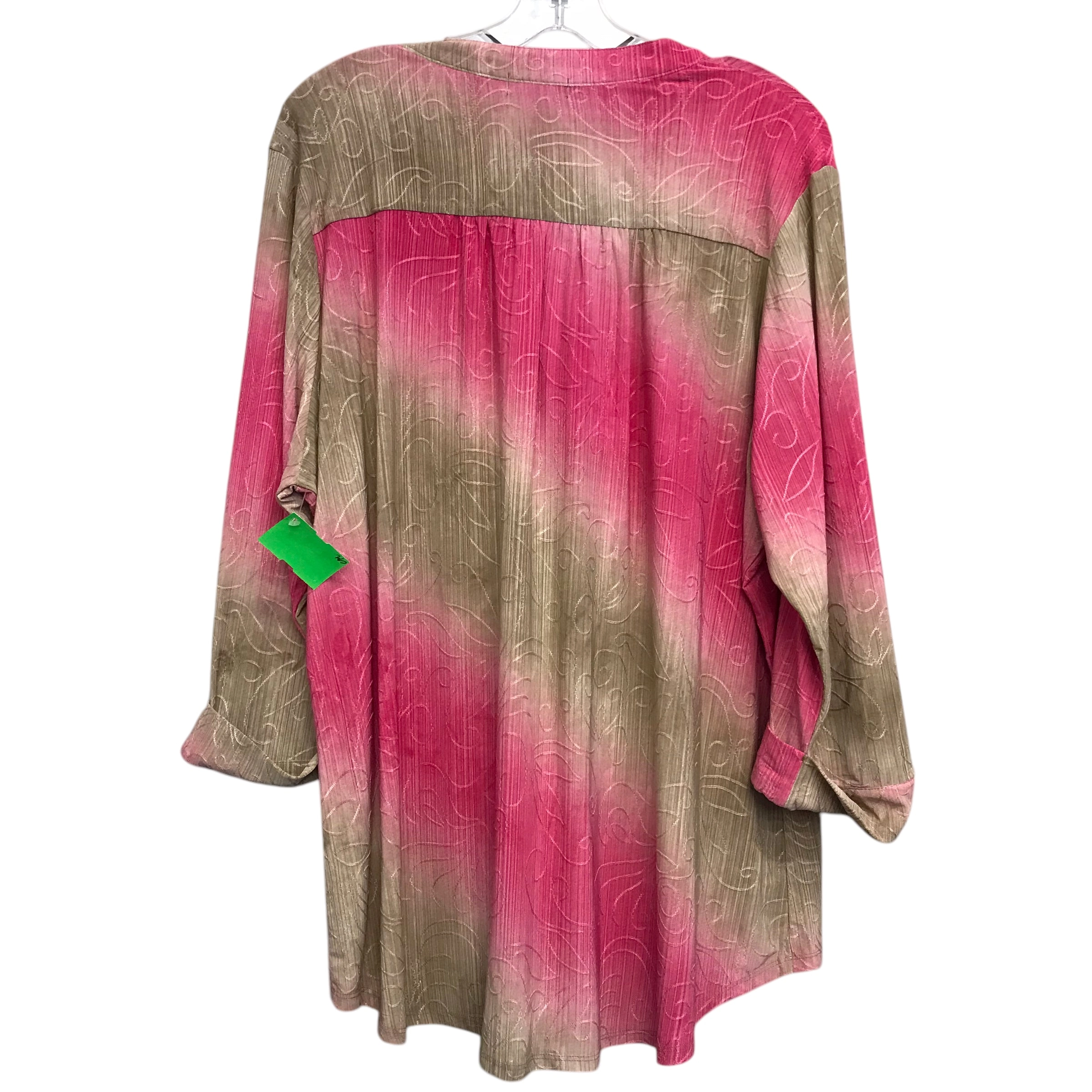 Top 3/4 Sleeve By Cocomo In Multi, Size:2X