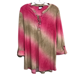 Top 3/4 Sleeve By Cocomo In Multi, Size:2X
