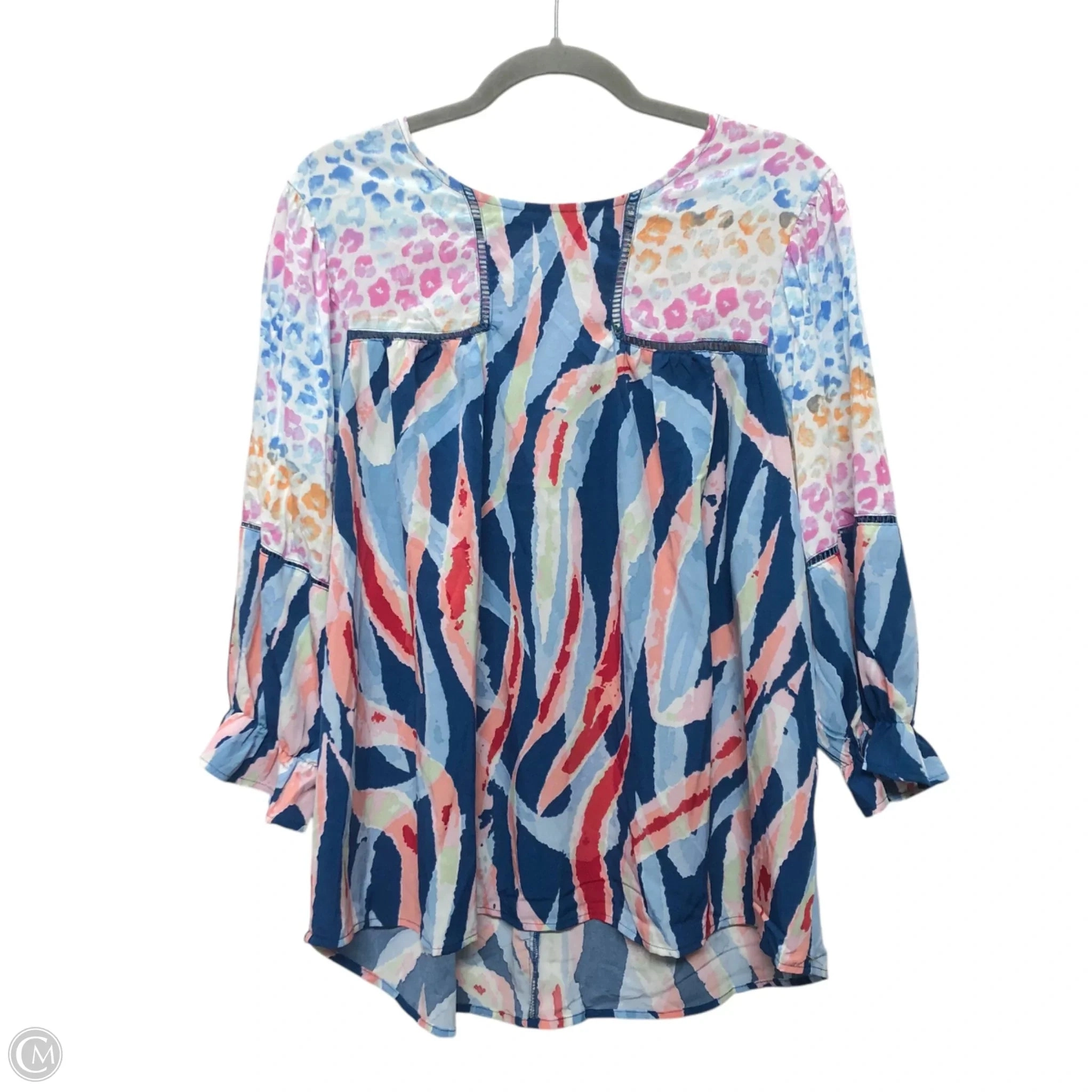 Top 3/4 Sleeve By Umgee In Multi-colored, Size: Xl