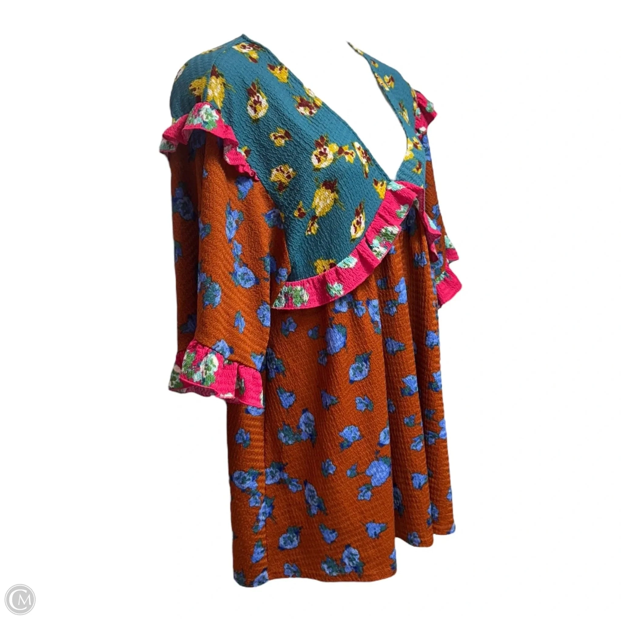 Top Long Sleeve By Anthropologie In Multi-colored, Size: M
