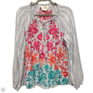Top Long Sleeve By Savanna Jane In Multi-colored, Size: M