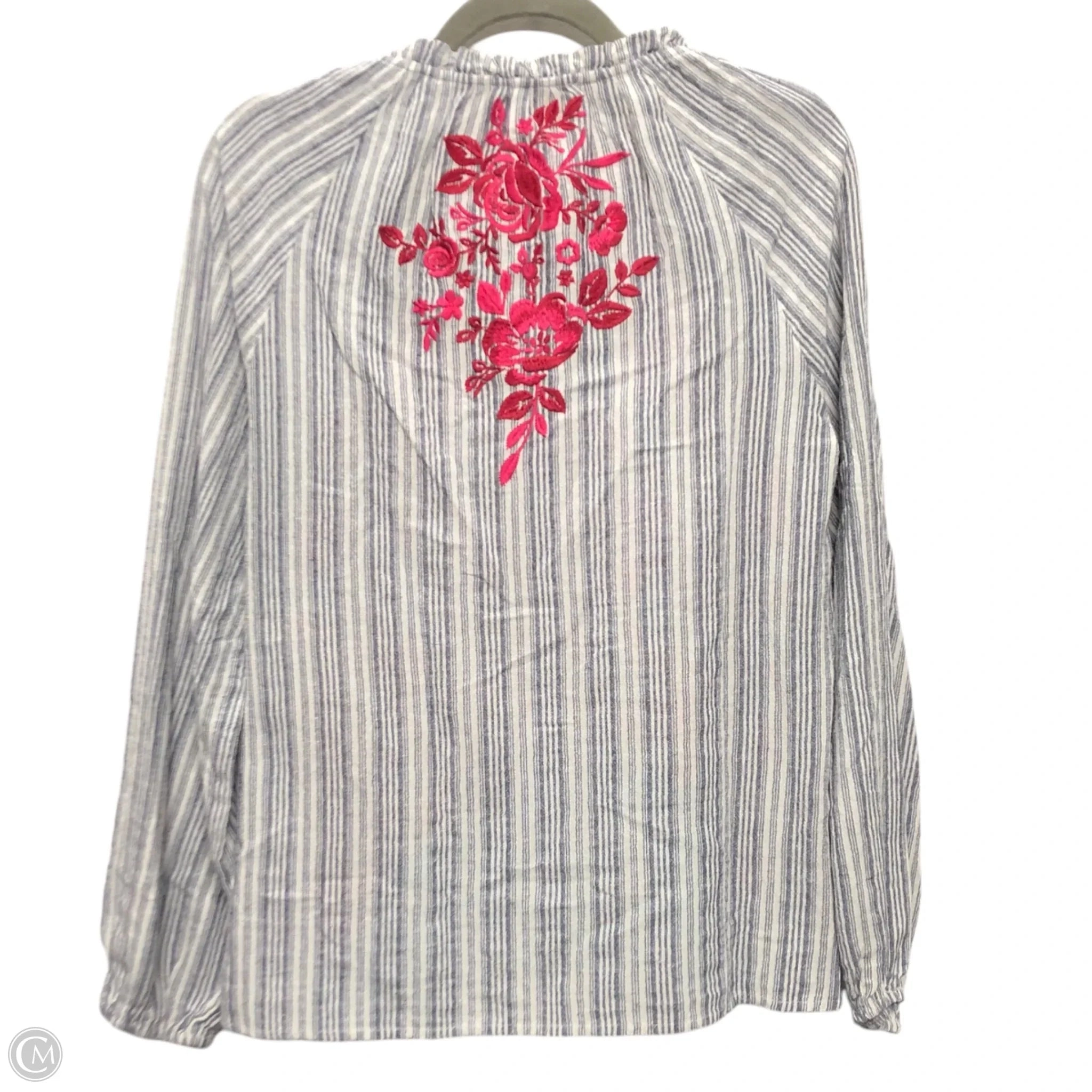 Top Long Sleeve By Savanna Jane In Multi-colored, Size: M